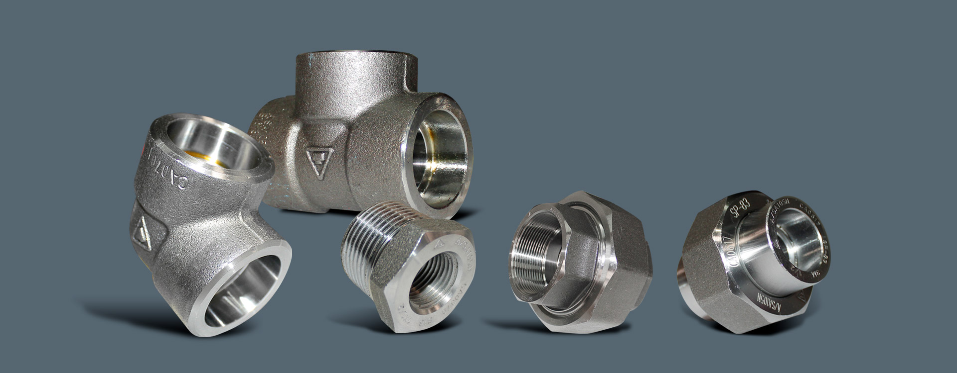 ferretería, industria, accesorios en acero inoxidable para tuberia, accesorios en acero carbón para sistemas de tuberia industrial, codos, tee, semicodos, reducciones concéntricas, reducciones excéntricas, reducciones bushing, uniones universales, tapones macho, tapones hembra, adaptadores, couplings, stub ends